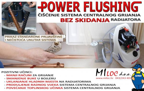 Power Flushing štedi vaš novac