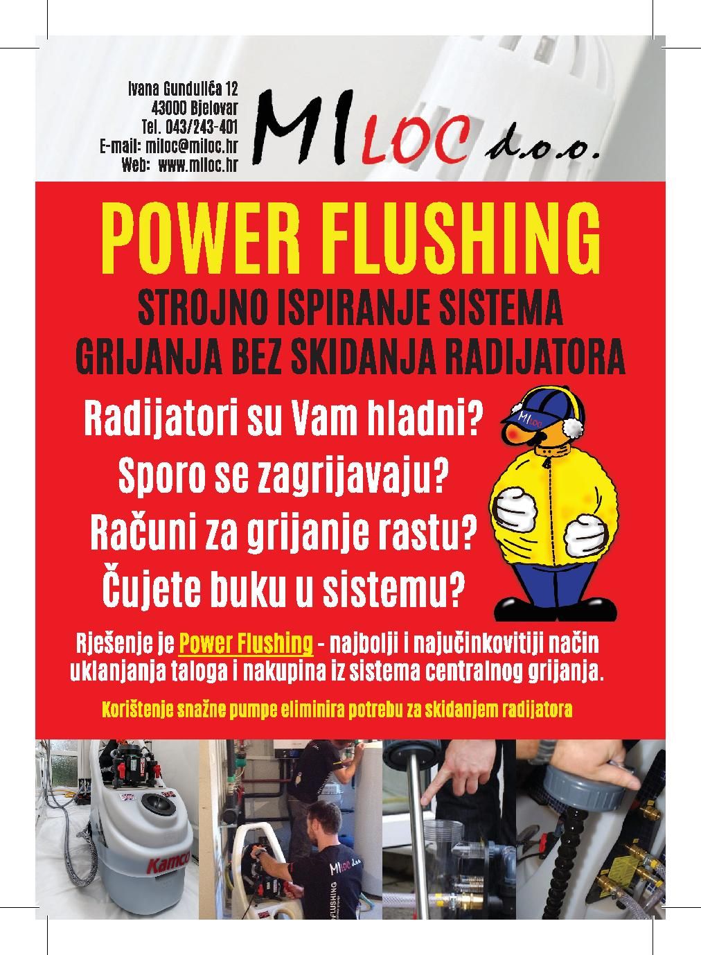 POWER FLUSHING - Strojno čišćenje i ispiranje radijatora